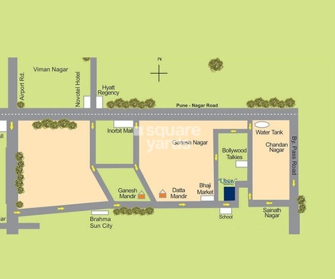 Zenith Utsav Residency Wadgaon Location Image