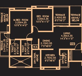 2 BHK 632 Sq. Ft. Apartment in 108 Balaji Crystal