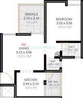 1 BHK 321 Sq. Ft. Apartment in Majestique 38 Park Majestique