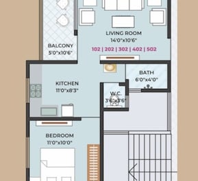 1 BHK 473 Sq. Ft. Apartment in Aarambh Apartments