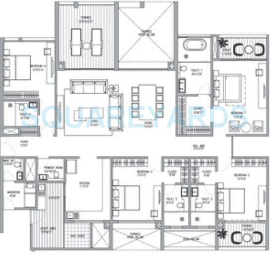 4 BHK 2308 Sq. Ft. Apartment