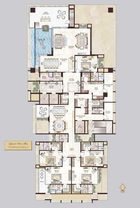 5 BHK 7279 Sq. Ft. Apartment
