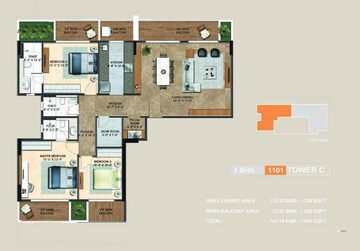  3 BHK Apartment at Adani Atelier Greens, Koregaon Park – for Sale