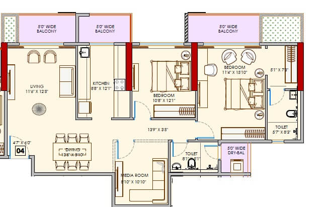 adani codename greens apartment 2bhk 1055sqft 1