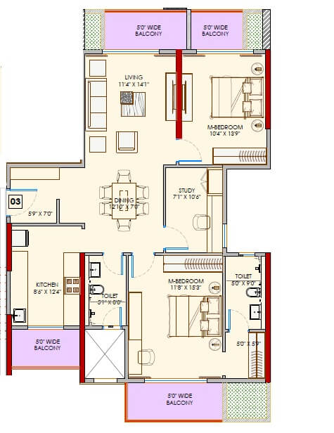 adani codename greens apartment 2bhk st 1003sqft 1