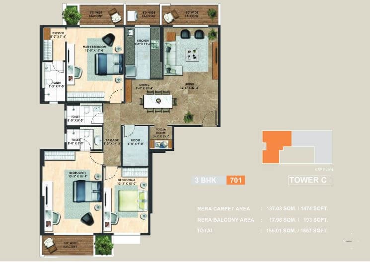 adani codename greens apartment 3 bhk 1474sqft 20222012152032