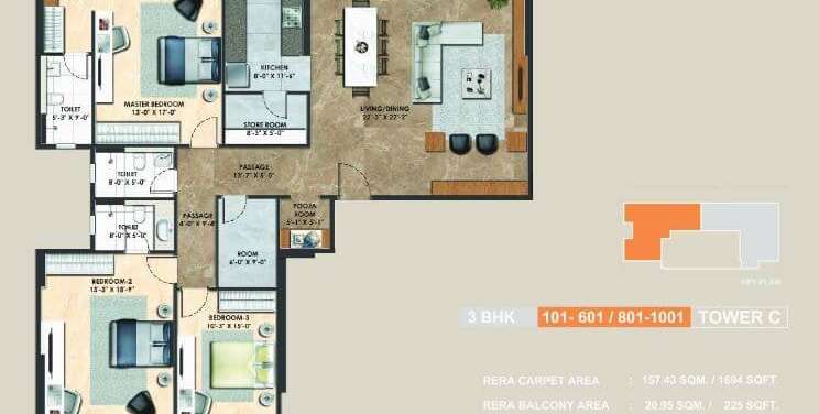adani codename greens apartment 3 bhk 1694sqft 20222012152045