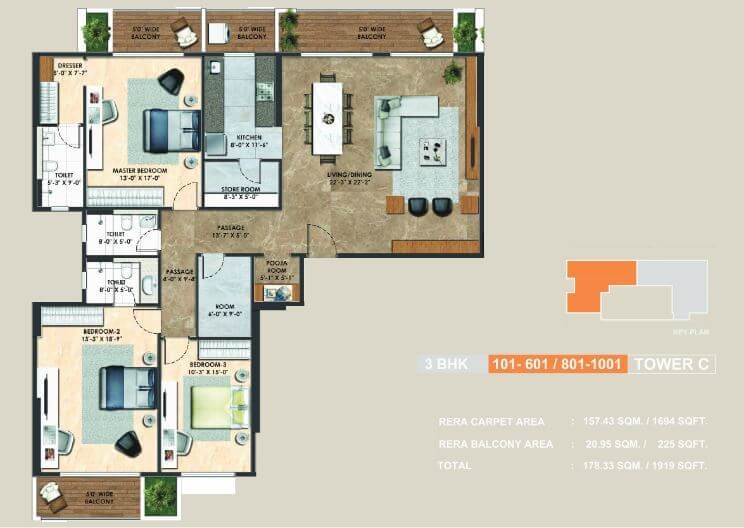 adani codename greens apartment 3 bhk 1694sqft 20222012152045