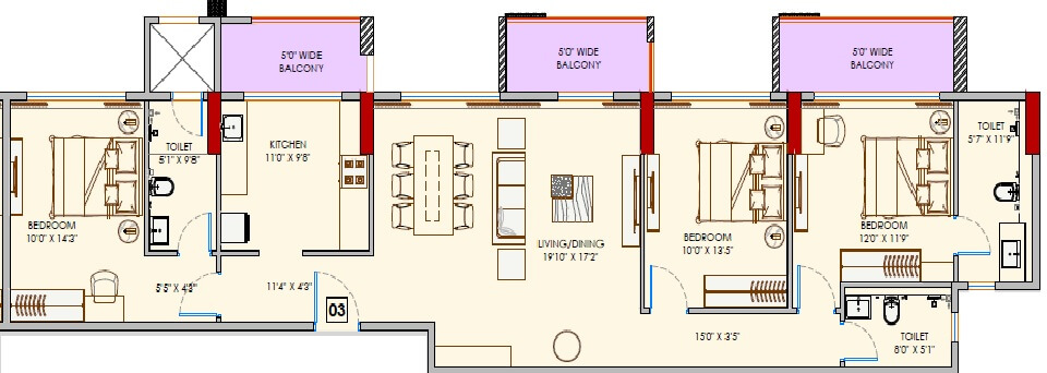 adani codename greens apartment 3bhk 1200sqft 1
