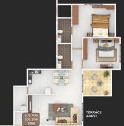 Other, aditya-nisarg-palms 2 Bedroom 838 Sq.Ft. Apartment In Bavdhan Pune 7707294