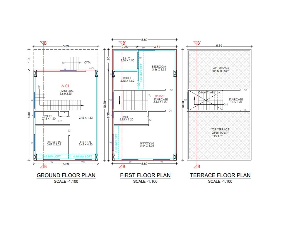 3 BHK 1050 Sq. Ft. Villa