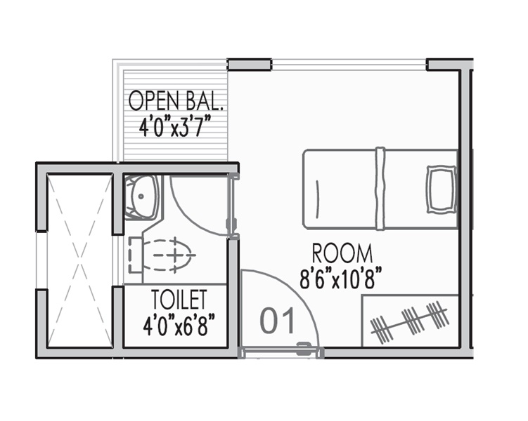 137 Sq. Ft. Studio in AG Landmark