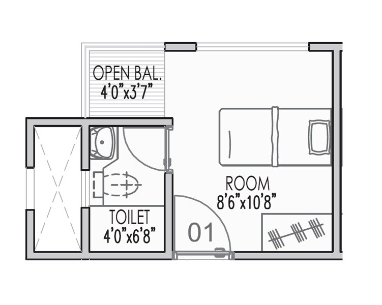 137 Sq. Ft. Studio
