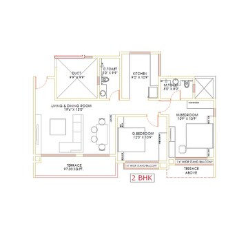  2 BHK Apartment at Akshar Altorios, Hadapsar – for Sale