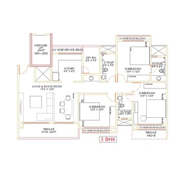  3 BHK Apartment at Akshar Altorios, Hadapsar – for Sale