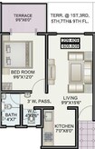 Alfa Homes Phase II 1 BHK Layout