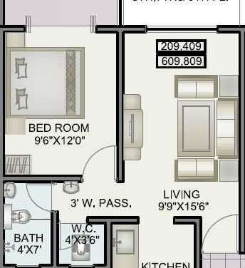 alfa homes phase ii apartment 1 bhk 605sqft 20211323151316
