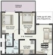 Alfa Homes Phase II 2 BHK Layout
