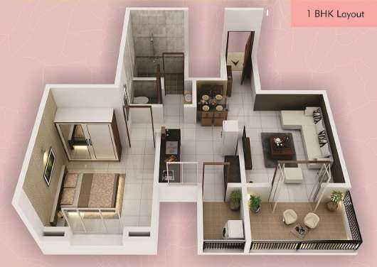 alliance nisarg pink lily apartment 1 bhk 654sqft 20203004153036