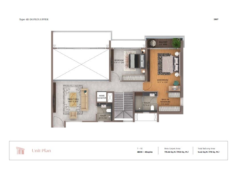 4 BHK 1920 Sq. Ft. Apartment