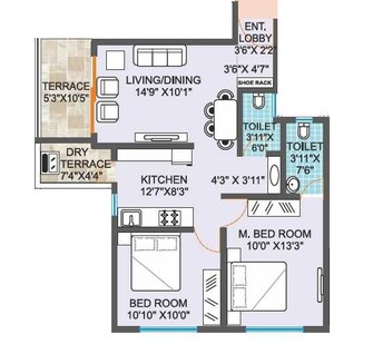 2 BHK Apartment For Resale in Amanora Gold Towers Hadapsar Pune  7854736