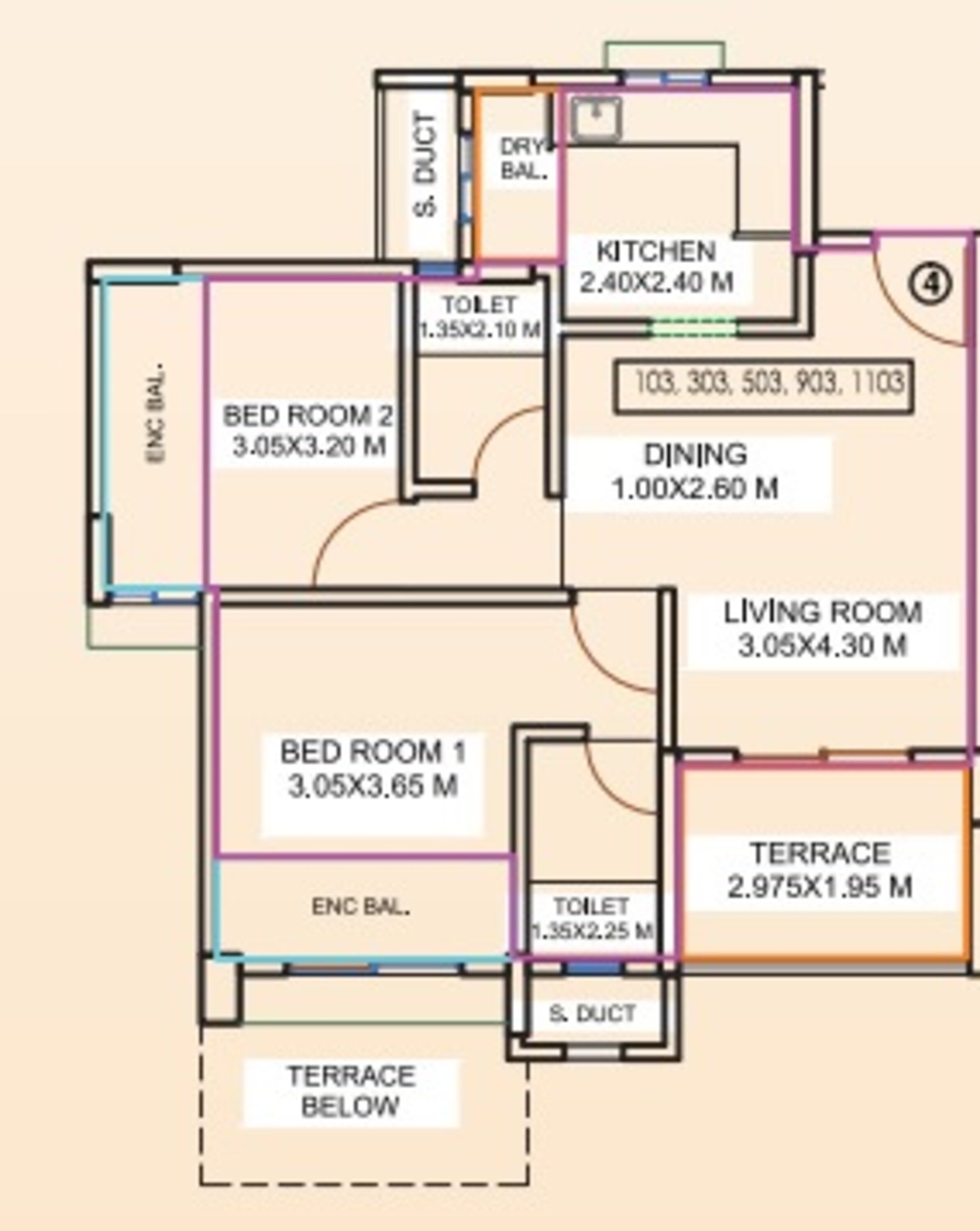 amit astonia classic apartment 2 bhk 670sqft 20212709102703