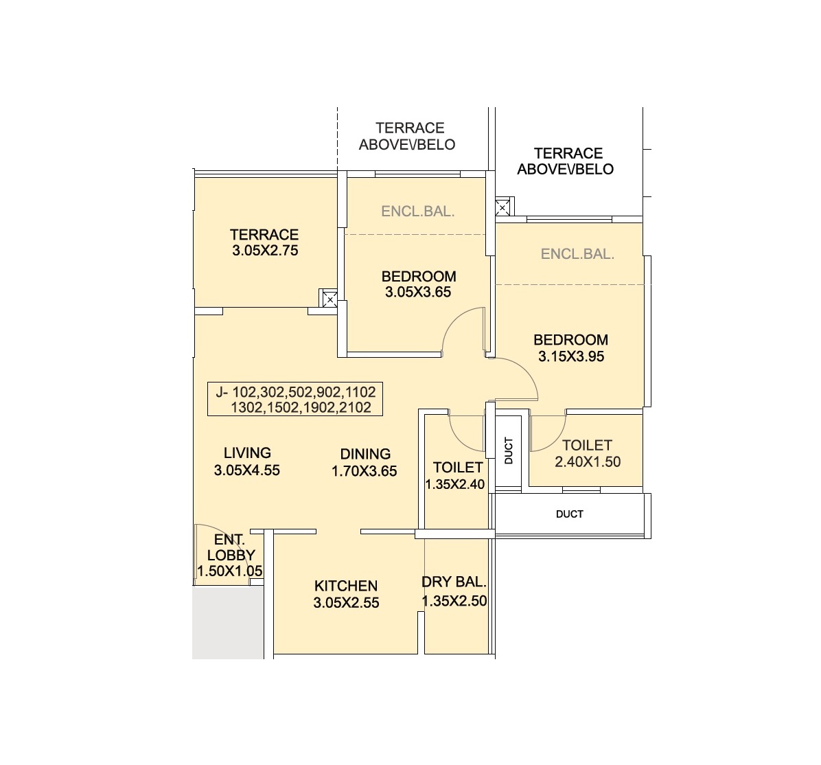 amits bloomfield apartment 2 bhk 844sqft 20245907125943