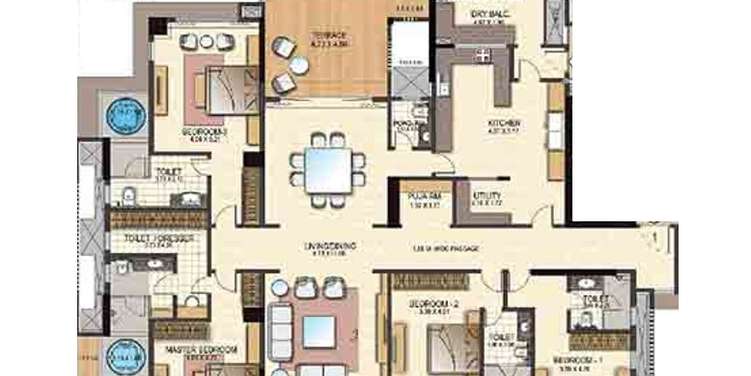 amits montecito apartment 4 bhk 1278sqft 20223504123555