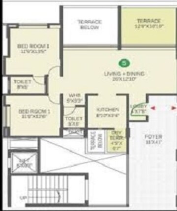  2 BHK Apartment at Anand The Turf, Ghorpadi – for Sale