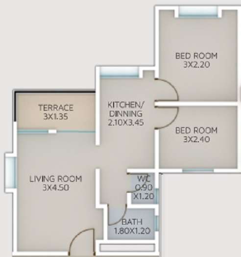 anand vishwaraj residency apartment 2 bhk 530sqft 20212626162614