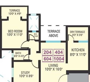 1 BHK 795 Sq. Ft. Apartment in Anjani Amores