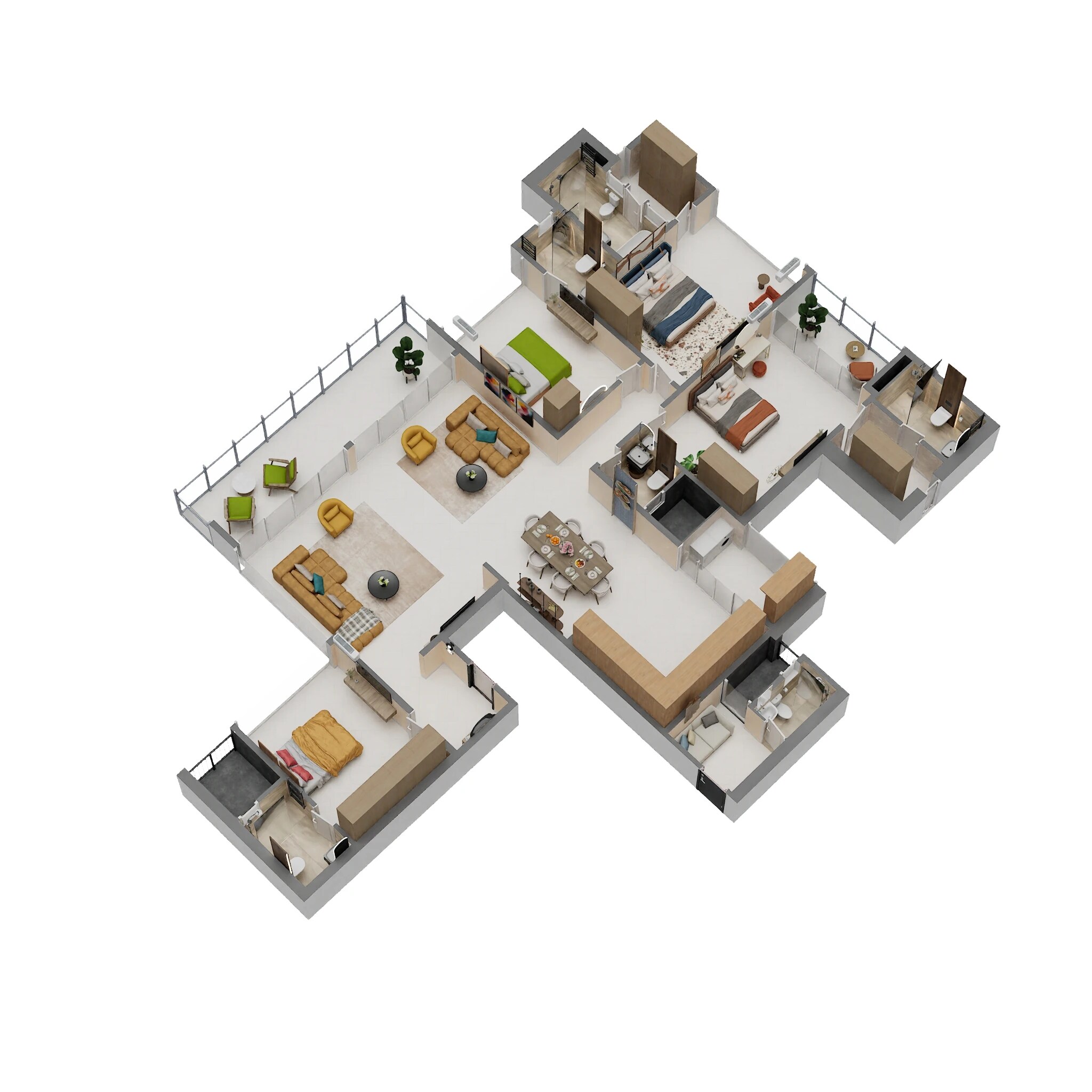 4 BHK 2306 Sq. Ft. Apartment