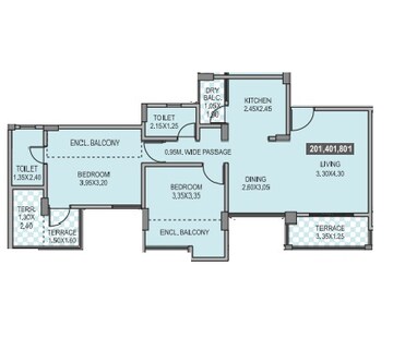  2 BHK Apartment at Anshul Casa, Wakad – for Rent