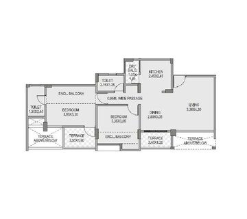  2 BHK Apartment at Anshul Casa, Wakad – for Rent