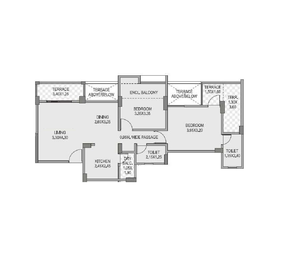  2 BHK Apartment at Anshul Casa, Wakad – for Rent