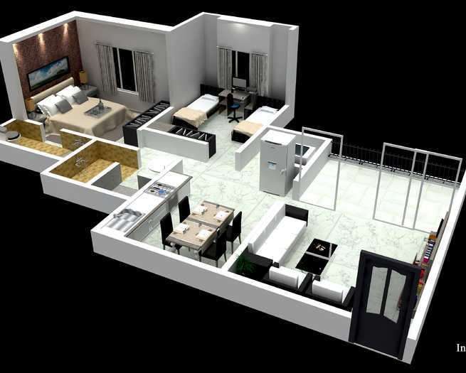 2 BHK 923 Sq. Ft. Apartment in Arihant Elegent Residency Phase II