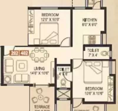 arihanta aastha apartment 2 bhk 599sqft 20215720225753