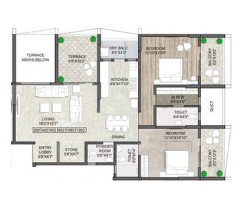  2 BHK Apartment at Arun Anika Essentia, Sopan Baug – for Sale