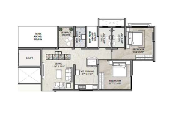 arun sheth anika piccadilly phase 1 apartment 2 bhk 517sqft 20235305175324