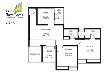  2 BHK Apartment at ARV New Town, Pisoli – for Rent