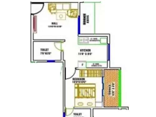 ashanand residency apartment 2 bhk 450sqft 20220129120116