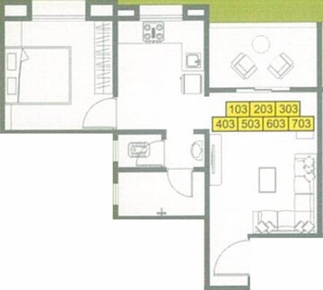 1 BHK Apartment at Ashish Laxmi Angan, Vadgaon Budruk – for Rent