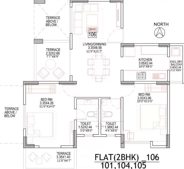 Other, atul-western-hills-phase-2 2 Bedroom 856 Sq.Ft. Apartment In Link Road Pune 9018381