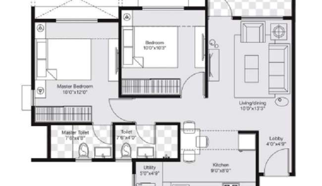 avnee optima heights phase 3 apartment 2 bhk 710sqft 20204911184912