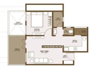 Ayaan Society 1 BHK Layout