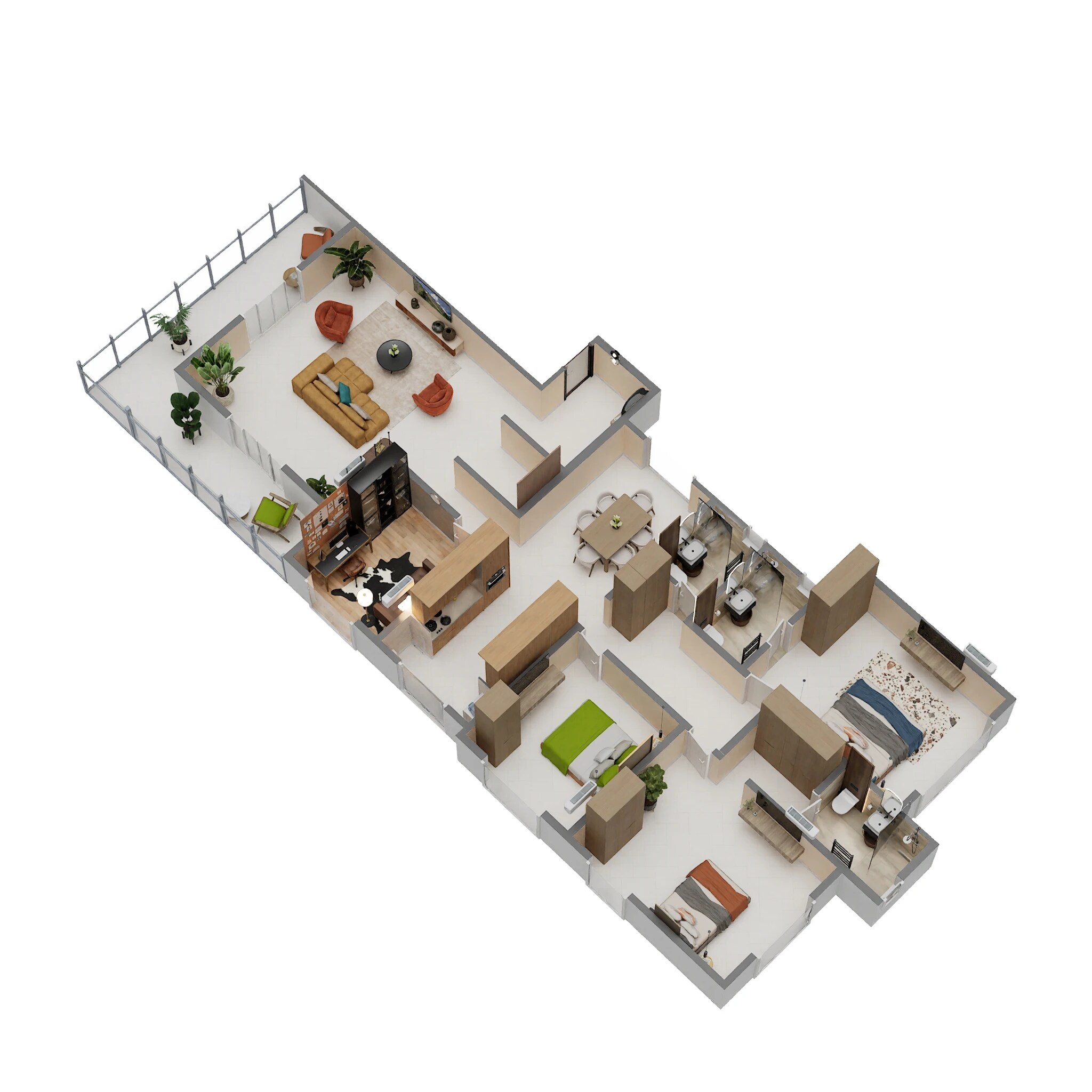 3 BHK 1527 Sq. Ft. Apartment