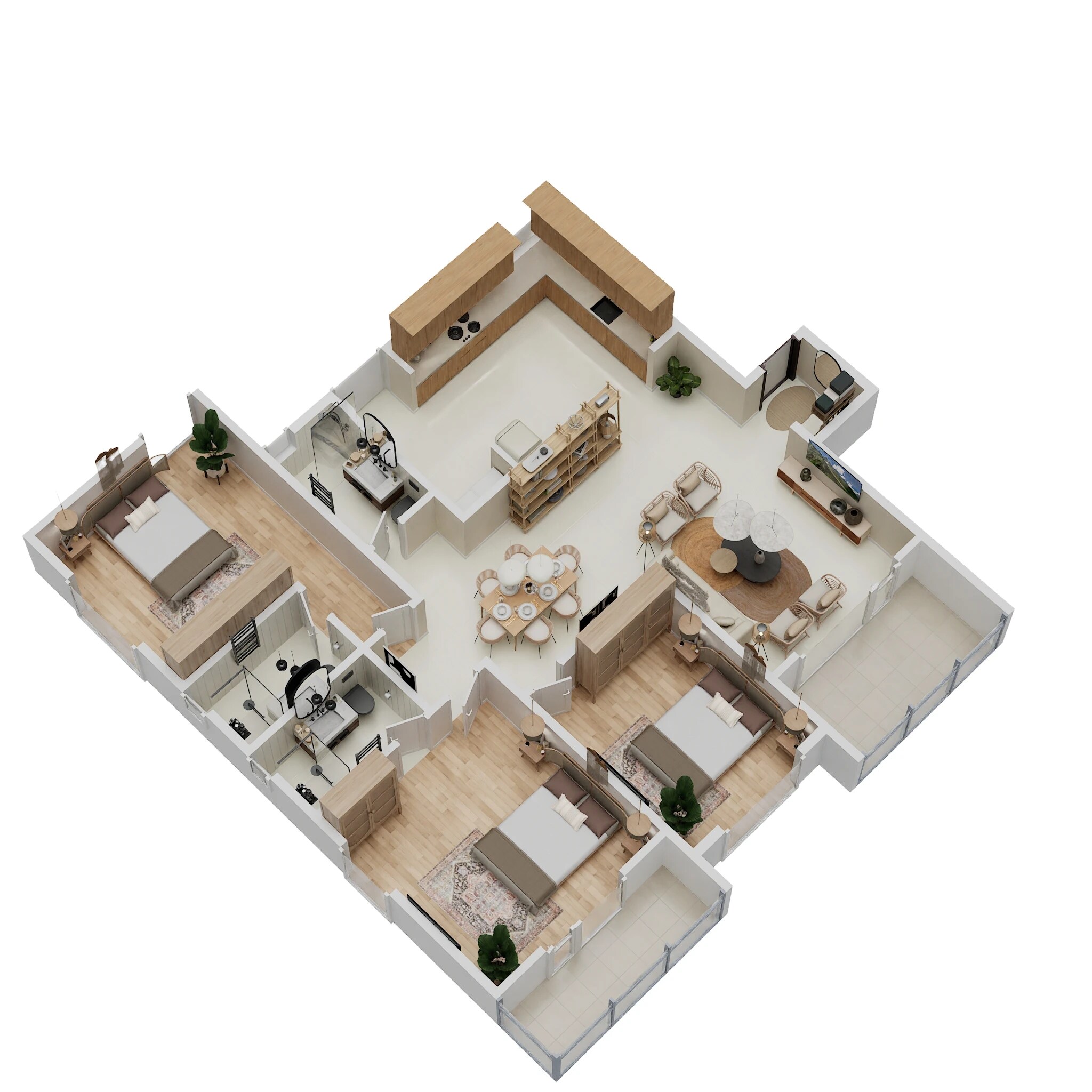 3 BHK 1320 Sq. Ft. Apartment