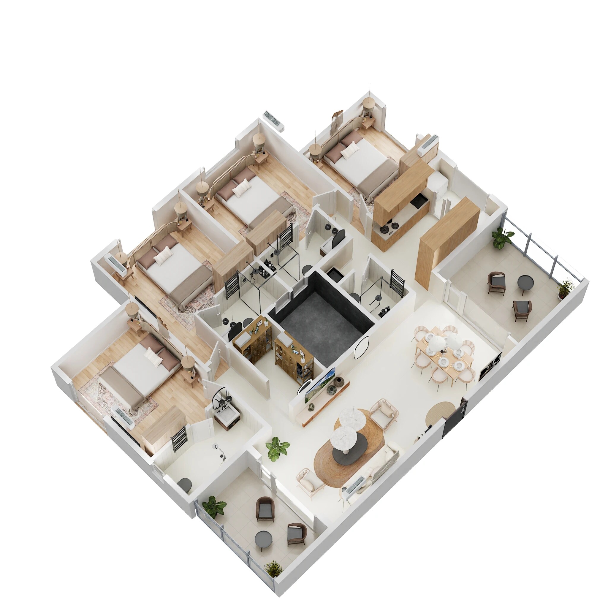 4 BHK 1368 Sq. Ft. Apartment