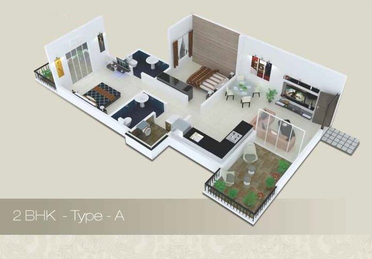  2 BHK Apartment at BG Tatva, Kharadi – for Rent