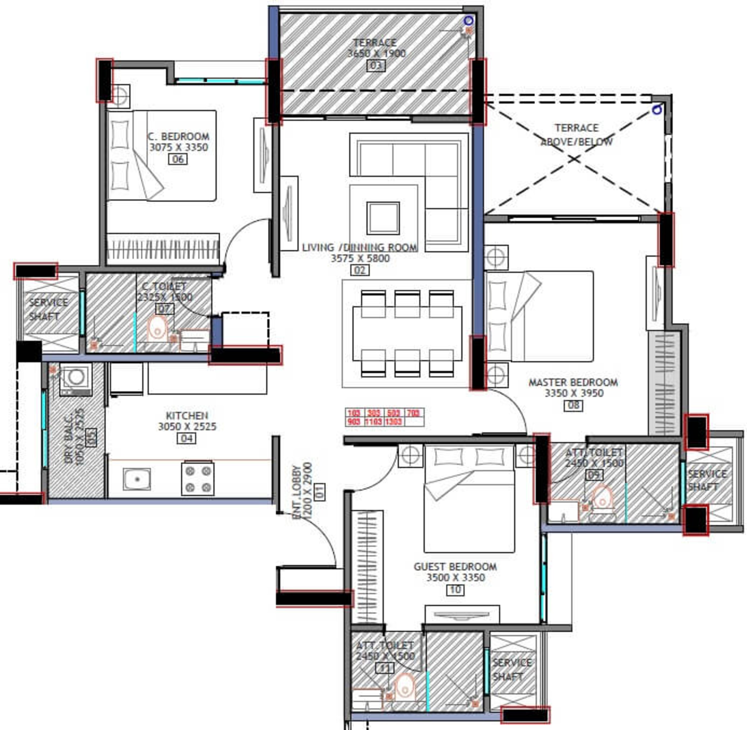 bhandari 32 pinewood drive apartment 3bhk 2380sqft 1